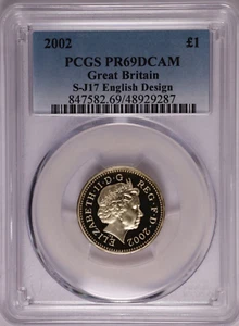 2002 Great Britain One Pound English Design - PCGS PR 69 DCAM - Picture 1 of 4