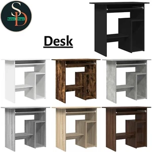 Modern Desk Home Office Computer Study Writing Desk Organiser Unit vidaXL - Picture 1 of 57