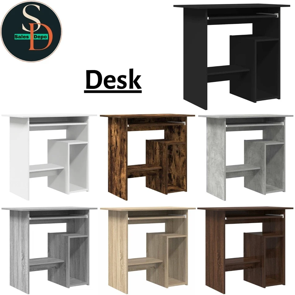 Modern Desk Home Office Computer Study Writing Desk Organiser Unit vidaXL - Image 1 of 1