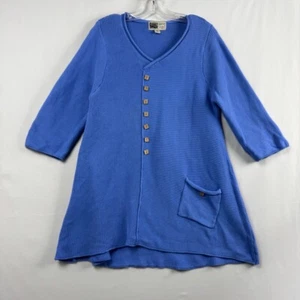 Habitat Clothes To Live In Tunic Sweater Womens Medium Pullover Cotton Relaxed - Picture 1 of 10