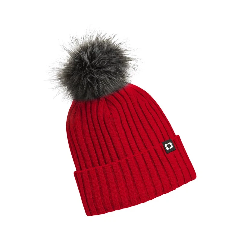 Polaris Women's Removable POM Beanie, Red | 2864705 - Image 1 of 1