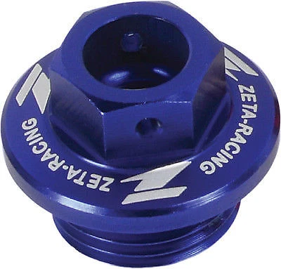 ZETA Blue Oil Filler Plug For Kawasaki KX 250 F 04-16, 450 F 06-16 KFX 450 08-09 - Image 1 of 1