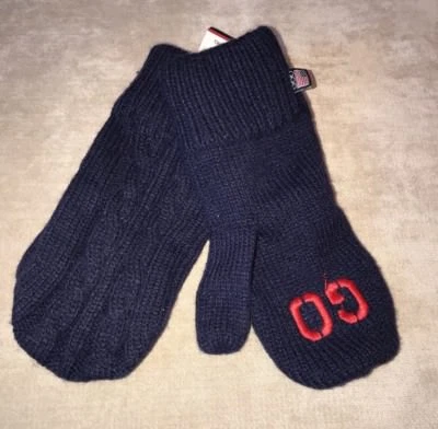 GO USA Equipo Bordado EE. UU. Visa Olímpica Tejido Azul Marino Niños Jóvenes Mitones Nuevos con Etiquetas Foto 1 de 4