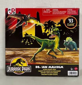 Jurassic Park Dr. Ian Malcolm Glider Escape Pack '93 Classics - New - Picture 1 of 4
