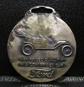 FORD Classic Model A or T Antique Car Vintage Pocket Watch Fob Advertising Promo - Picture 1 of 2
