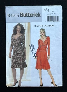 Butterick 4914 Misses Dress by Maggy London 2006 Pattern size 8-14 Uncut - Picture 1 of 3