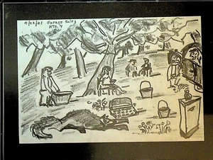Carl Morse Gay Poet Dramatiker Original Kunst New York Route 4 Garage Verkauf 2001 - Bild 1 von 1