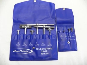 Blue Point 6 Piece Telescoping Gauge Set & 4 Piece Small Hole Gauge Set w/Holder - Picture 1 of 9