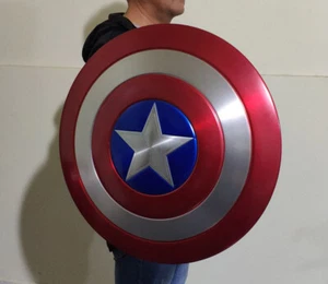 Captain America Vibranium Shield Made of Aluminum Alloy 1:1 Scale Cosplay Prop - Imagen 1 de 11