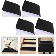 4pcs Non-Slip Stair Treads Soft Wooden Step Carpet Mat-RM
