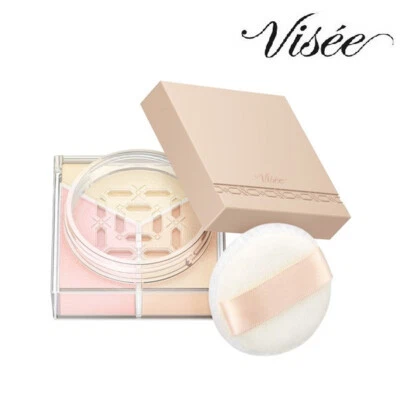 [KOSE VISEE] Trinitas Glow Loose Face Powder 02 WARM VEIL 5.5g JAPAN NEW - Image 1 of 4