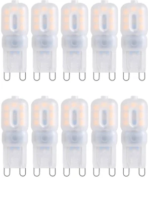 YUANHENLIZ G9 LED Bulb 2.5W 3000K Warm White Pack of 10 - Image 1 of 3