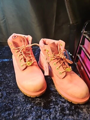 Timberland Premium 6' Bota Impermeable Zapatos para Niños Borgoña Talla 1.5 Foto 1 de 4