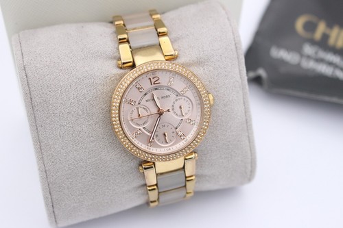 Orologio da donna Michael Kors Parker MK6110 PVD oro rosa cronografo 33 mm
