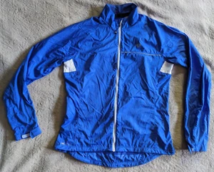 PEARL IZUMI Elite Barrier Packable Windbreaker Rain Shell Jacket Womens L Blue - Picture 1 of 7