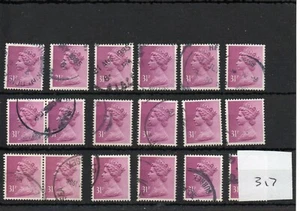 GB - Wholesale - Machin Definitives (317) 31p x 18 copies - commercially used - Picture 1 of 1