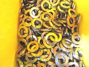 Lavadoras de bloqueo dividido 3/8 grado 8 amarillo zinc 1000 piezas - Imagen 1 de 2