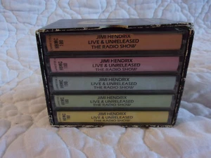 JIMI HENDRIX LIVE & UNRELEASED THE RADIO SHOW 5 CASSETTE BOX SET 60'S HARD ROCK - Picture 1 of 14
