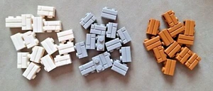 LEGO GRAU, BRAUN, WEISSER STEIN 1x2MODIFIZIERTES MAUERWERKSPROFIL 10, 20, 50,100 BRANDNEU - Bild 1 von 3