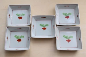 Tachikichi square plate 5 set - Picture 1 of 8