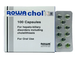 ROWACHOL For Hepato Biliary Disorders Cholelitiasis & Gallstones 100's New Pack - Picture 1 of 6