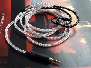 1.2m Occ Silver Cable 2pin 0.78mm Upgrade 2.5mm 4.4mm Iphone - Picture 1 of 6