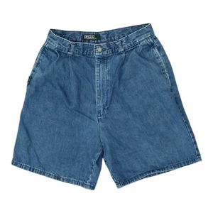 Polo Ralph Lauren Damen Jeans Shorts blau hoher Bund | Vintage Designer Vintage - Bild 1 von 3