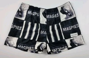 Vintage Davenport Collingwood Magpies AFL Boxer Shorts Men's XL Satin Polyester - Picture 1 of 7