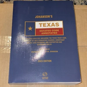 Johanson's Texas Estates Code Annotated, 2023 ed. (Texas Annotated Code Series), - Bild 1 von 2