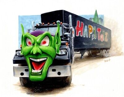 MAXIMUM OVERDRIVE Green Goblin Truck Wall Art • 24.99$