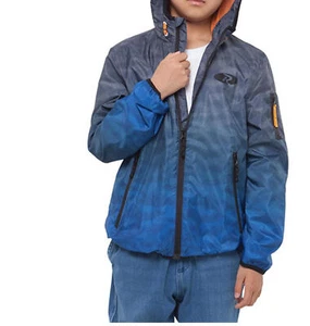 Boys rokka & rolla Hooded Blue Windbreaker Jacket XL  - Picture 1 of 8