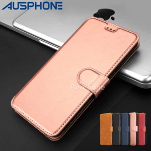For iPhone 13 12 Mini 11 Pro MAX Magnetic Wallet Card Holder Case Flip Cover - Picture 1 of 10