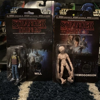 Funko Stranger Things Retro Action Figure Will and Demogorgon LIMITED CHASE - Image 1 of 4