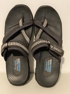 Skechers Reggae Damen-Sandalen Outdoor Lifestyle Slide Loop Toe Größe 10 - Bild 1 von 15