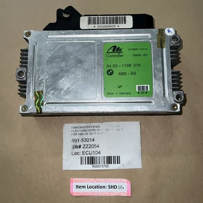 BMW 325i 1992-1995 módulo de control del motor ABS-ES 34,52-1134 219 Foto 1 de 4