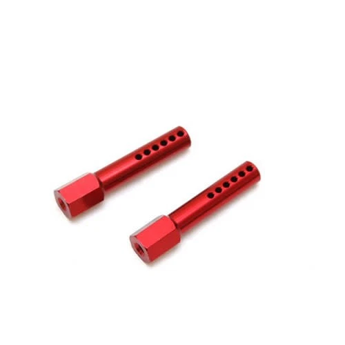 SPTST1914R ALUMINUM FRONT BODY POSTS FOR TRAXXAS SLASH, RUSTER 2WD: RED (2) - Image 1 of 1