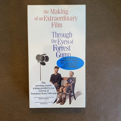 Through the Eyes of Forrest Gump VHS 1995 Screener Promo Tape Brand New Sealed - Image 1 of 4