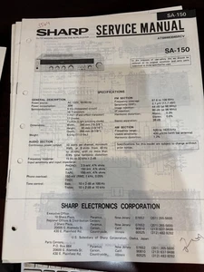 ORIG. SHARP SA-150 SA150 Reparatur- & Serviceanleitung *ORIGINAL** - Bild 1 von 1