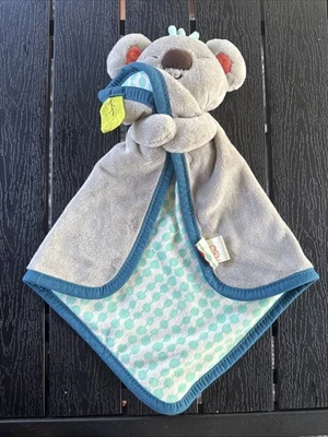 B BABY “Koala Bear” Comforter/Lovey/Security Blanket Grey/Fluffy Koko Plushy - Image 1 of 4