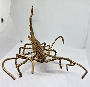 Hand Made Copper Scorpion Sculpture 10" L x 5" W x 5" H - Picture 1 of 4
