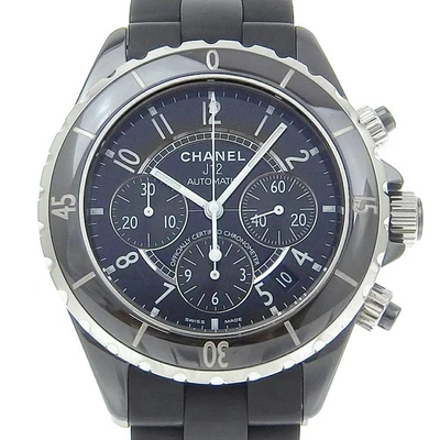 CHANEL J12 Chronograph Date H0939 Ceramic 41mm Matte Black #013 - Image 1 of 4