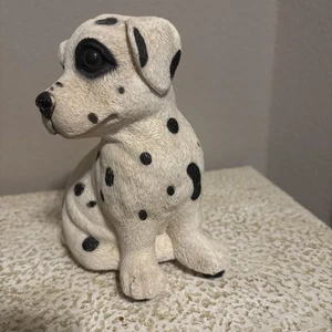 Resin Dalmation Puppy Dog Music Box Plays “Where Has My Little Dog Gone” G9 - Picture 1 of 5