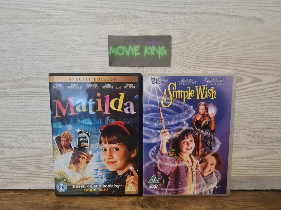 Matilda / A Simple Wish (DVD, 1996) Mara Wilson Roald Dahl [Region 2] [UK] - Image 1 of 4