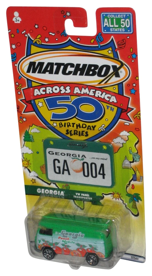 Matchbox Across America 50th Birthday Series Georgia Green VW Panel Transporter  - Image 1 of 1