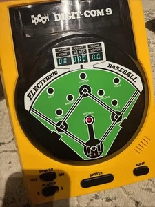 VTG 1979 EPOCH Electronic Baseball Digit-Com 9 Handheld Game Yellow TESTED AA - Picture 1 of 12