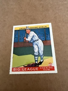 LEON GOOSE GOSLIN 1977 Dover carta ristampa con licenza 1933 Goudey #168 senatori! - Foto 1 di 3