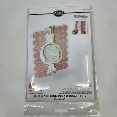 SIZZIX Framelits Card Circle Flip-Its #2 11 Dies 559171 See What You Cut READ - Image 1 of 4