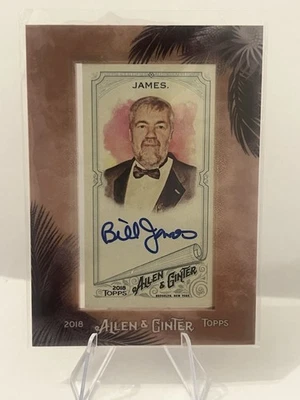 2018 TOPPS ALLEN AND GINTER #MA-BI BILL JAMES AUTO AUTOGRAPH - Image 1 of 2