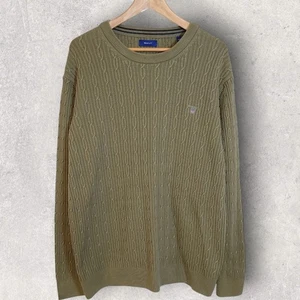 Herren Gant bestickter Zopfmuster Pullover Pulli, Large - Bild 1 von 4