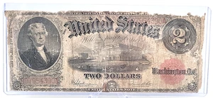 1917 $2 Red Seal Note Lot. H60 - Picture 1 of 13